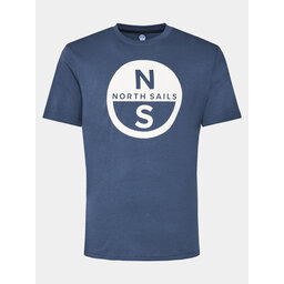 North Sails North Sails Marškinėliai Basic 692972 Tamsiai mėlyna Regular Fit