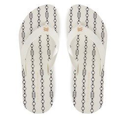 Tommy Hilfiger Σαγιονάρες Tommy Hilfiger Im Th Chainprint Midwedge Sandal FW0FW08527 Λευκό