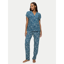Triumph Triumph Pizsama Boyfriend 10222611 Kék Relaxed Fit