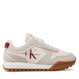 

Снікерcи Calvin Klein Jeans Toothy Runner Irregular Lines W YW0YW00934 Ancient White/Eggshell 0K9, Бежевий