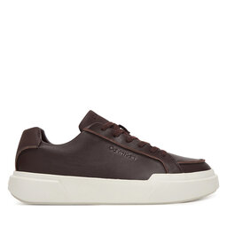 Calvin Klein Zapatillas Calvin Klein Chunky Cupsole Lace Up Lth Pinch YM0YM01454 Guinda/burdeos