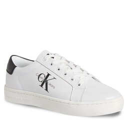 Calvin Klein Jeans Сникърси Calvin Klein Jeans Classic Cupsole Laceup Lth Wn YW0YW01269 Bright White/Black YBR