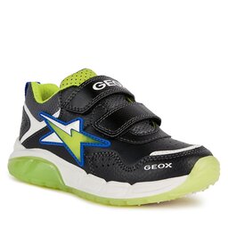 Geox Sneakers Geox J Spaziale Boy J36CQA 0BU11 C0802 D Black/Lime
