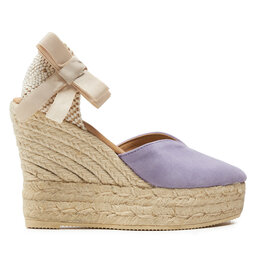 Manebi Alpargatas Manebi Hamptons Heart-Shaped Wedge Espadrilles W 1.3 WH Violeta