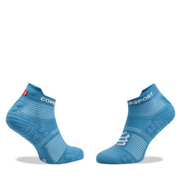 

Високі шкарпетки unisex Compressport Pro Racing V4.0 Run Low XU00047B Niagara Blue/White, Голубий