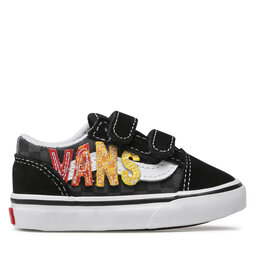 

Кросівки Vans Old Skool V VN000D3YABX1 (Flame Logo Reapet)Blkmit, Чорний