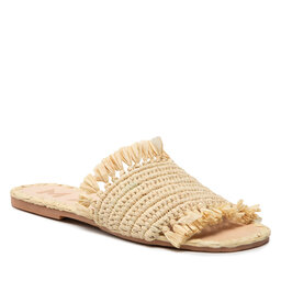 Manebi Παντόφλες Manebi Leather Sandals S 4.6 Y0 Natural Fringed