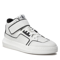 Calvin Klein Jeans Сникърси Calvin Klein Jeans Chunky Cupsole Laceup Mid YM0YM00426 White/Black 0K4