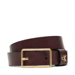 Calvin Klein Dámský pásek Calvin Klein Square Buckle Ck Loop 25Mm LV04F7050G Bordó