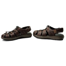 

Босоніжки Clarks Brixby Cove 261315217 Dark Brown Leather, Коричневий