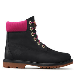 

Черевики туристичні Timberland Heritage 6 In Waterproof Boot TB0A44KX0011 Black Nubuc/W Pink, Чорний