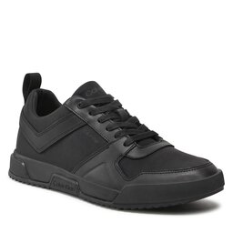 Calvin Klein Сникърси Calvin Klein Low Top Lace Up Mix HM0HM00916 Triple Black 0GJ