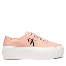

Кросівки Calvin Klein Jeans Cupsole Flatform Laceup Low Txt YW0YW00766TKY Pink Blush TKY, Рожевий