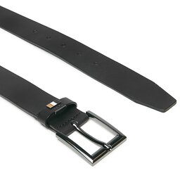 

Чоловічий ремінь Boss Den 50503326 Black 001, Чорний