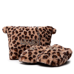 Liu Jo Σετ Liu Jo Kit Slipper 3F1063 T0300 Brown Animalier 09B62