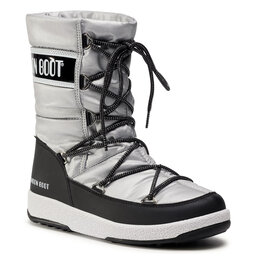 Moon Boot Sněhule Moon Boot Jr G. Quilted Wp 34051400006 D Silver/Black