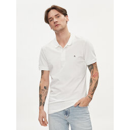 Calvin Klein Jeans Calvin Klein Jeans Polo marškinėliai Embro Badge J30J325269 Balta Slim Fit
