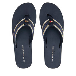 Tommy Hilfiger Flip-flops Tommy Hilfiger Im Platform Beach Sandal FW0FW08236 Sötétkék