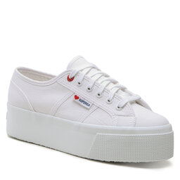 Superga Πάνινα παπούτσια Superga Little Heart Embroidery 2790 S11386W White/Red Heart
