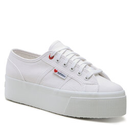 Superga Tenis superge Superga Little Heart Embroidery 2790 S11386W White/Red Heart