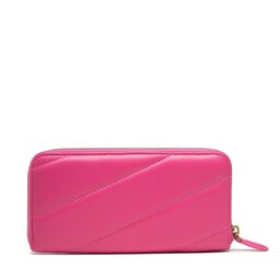 

Великий жіночий гаманець Pinko Ryder Wallet Zip Around L Maxi Quilt AI 22-23 PLTT 1P22Y8 A03J Pink P01Q, Рожевий