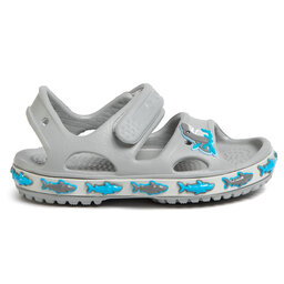 

Босоніжки Crocs Fl Shark Band Sandal B 206365 Light Grey, Сірий