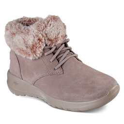 Skechers Polokozačky Skechers On-The-Go Joy Plush Dreams 144042/DKTP Brown