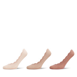 Jenny Fairy 3 pares de calcetines tobilleros para mujer Jenny Fairy 4WB-009-SS24 Rosa