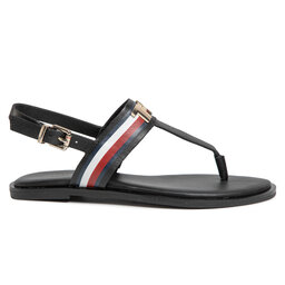 

Босоніжки Tommy Hilfiger Corporate Letaher Fat Sandal FW0FW04840 Black BDS, Чорний
