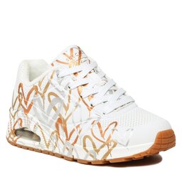 Skechers Sneakersy Skechers Metallic Love 155523/WTGD White/Gold