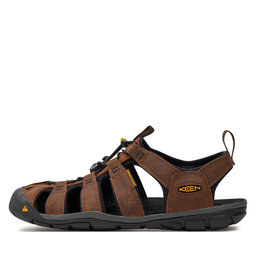 

Босоніжки Keen Clearwater Cnx Leather 1013106 Dark Earth/Black, Коричневий