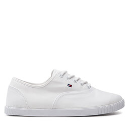 Tommy Hilfiger Scarpe sportive Tommy Hilfiger Canvas Lace Up Sneaker FW0FW07805 Bianco