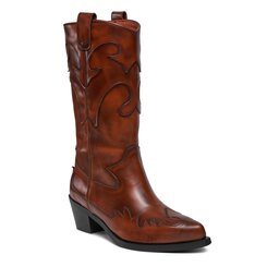 Bronx Botki Bronx Western 47515-H Black/Ginger Biscuit 3726