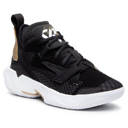 Nike Boty Nike Jordan Why Not Zero.4 (GS) CQ9430 001 Black/White/Metallic Gold