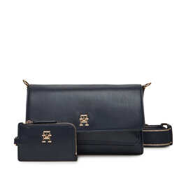 Tommy Hilfiger Дамска чанта Tommy Hilfiger Th Joy Crossover AW0AW16813 Тъмносин