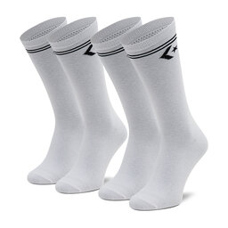 Converse 2 pares de calcetines altos unisex Converse E1025W-2010 Blanco