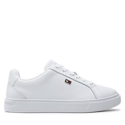 Tommy Hilfiger Sneakers Tommy Hilfiger Flag Court Sneaker FW0FW08072 Alb