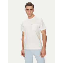 Tommy Hilfiger Tommy Hilfiger Camiseta Essential Solid Pocket Tee MW0MW37283 Blanco Regular Fit