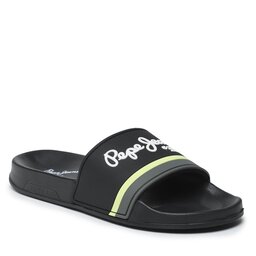 Pepe Jeans Pantoletten Pepe Jeans Slider Portobello PMS70123 Black 999