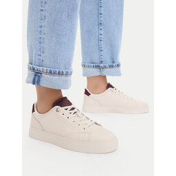 Tommy Hilfiger Sneakers Tommy Hilfiger Th Feminine Cupsole Monogram FW0FW09606 Creme