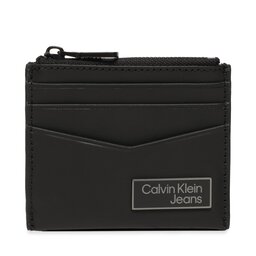 Calvin Klein Jeans Etui pentru carduri Calvin Klein Jeans Logo Plaqueid Cardholder W/Zip K50K510130 BDS