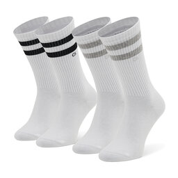 Calvin Klein Vyriškų ilgų kojinių komplektas (2 poros) Calvin Klein 701218711 White 004