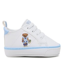 

Снікерcи Polo Ralph Lauren Quilton Bear Gore Hi Layette RL100730 White Smooth/Blue w/ Strawberry Bear, Білий