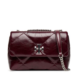 Tory Burch Ročna torba Tory Burch Kira Diamond 169326 Bordo rdeča