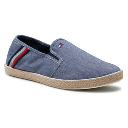 Tommy Hilfiger Espadrilky Tommy Hilfiger Spring Rwb Chambray Slip On FM0FM03483 Yale Navy DY4