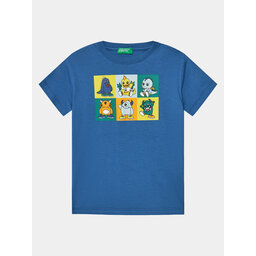 United Colors Of Benetton United Colors Of Benetton Póló 3I1XG10DE Kék Regular Fit