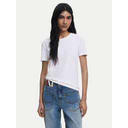 Desigual Desigual Camiseta Amber 25WWTK07 Blanco Regular Fit
