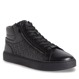 Calvin Klein Sneakers Calvin Klein High Top Lace Up W/Zip Mono HM0HM01180 Triple Black Mono 0GL
