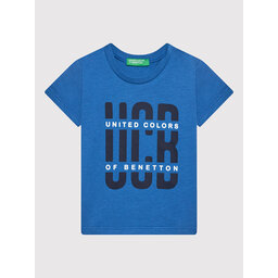 United Colors Of Benetton United Colors Of Benetton Póló 3I1XG100G Kék Regular Fit