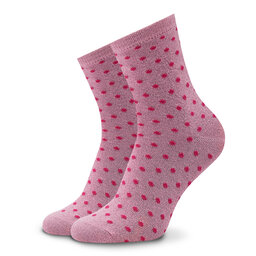 

Високі жіночі шкарпетки Pieces Sebby Glitter 17094859 Begonia Pink, Рожевий
